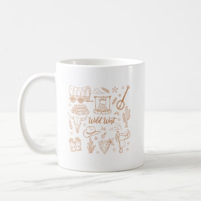 Caneca De Café Western Cowboy Pack (Esquerda)