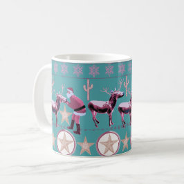Caneca De Café Western Donkey Christmas Gingerbread Texas Star