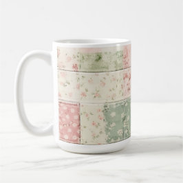 Caneca De Café Western Farm Mint Pink Floral Quilt Patterns