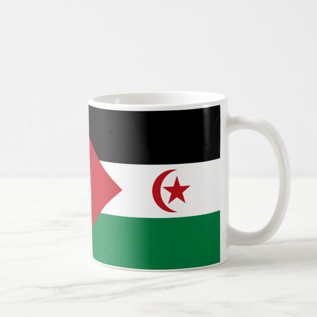 Caneca De Café Western Sahara Flag Cerâmica Mug (Direita)