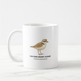 Caneca De Café Western Snowy Plover - Pássaros da Califórnia