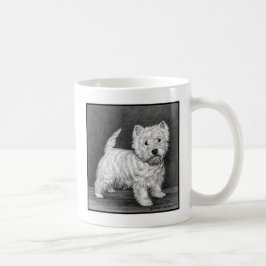 Caneca De Café Westie Terrier Art de Glenda S. Harlan