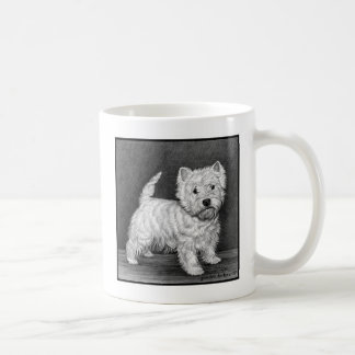 Caneca De Café Westie Terrier Art de Glenda S. Harlan