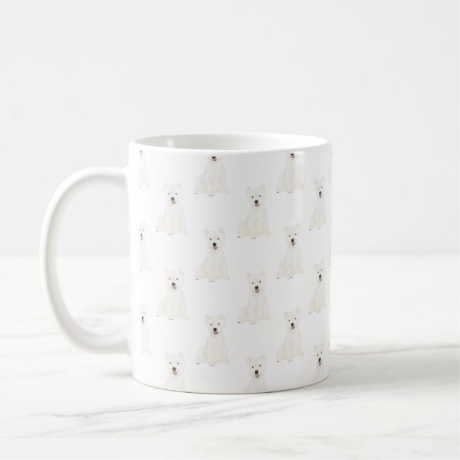 Caneca De Café Westie West Highland Terrier (Esquerda)