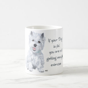 Caneca De Café Westie Wisdom - Cão Gordo?