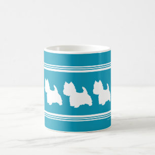 Caneca De Café Westies Turquesa