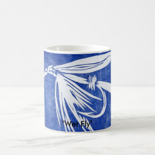 Caneca De Café "Wet Fly on blue" Classic Trout Fly Mug