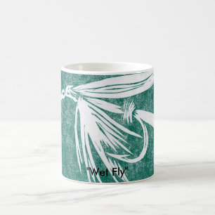 Caneca De Café "Wet Fly on green" Classic Trout Fly Mug