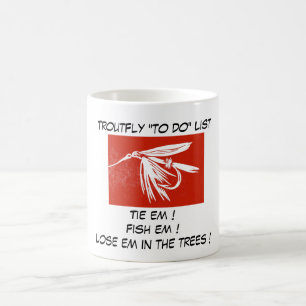 Caneca De Café "Wet Fly Red - Troubleshooting "To Do List"