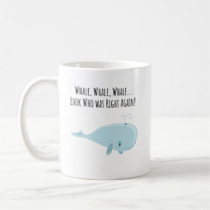 Caneca De Café Whale Pun - Mug - Mug Personalizado - Cerâmica
