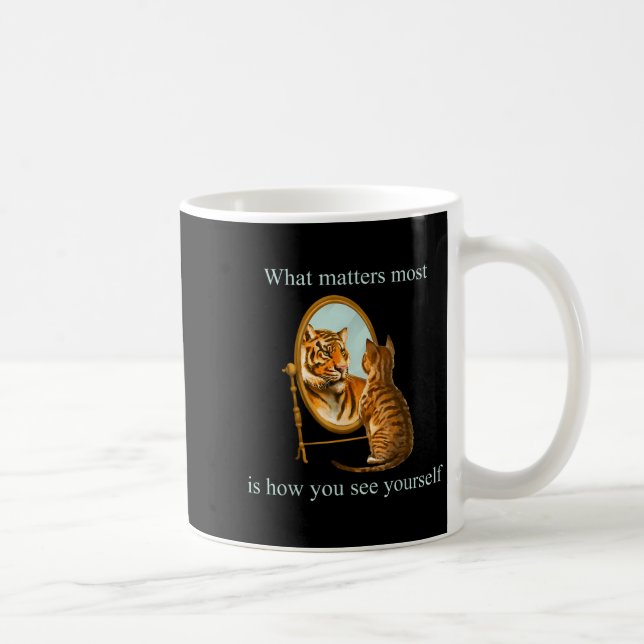Caneca De Café What S Most Is How You See Yourself Apparel  (Direita)