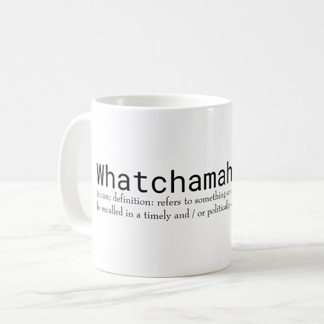 Caneca De Café Whatchamahoozit (Frente Esquerda)