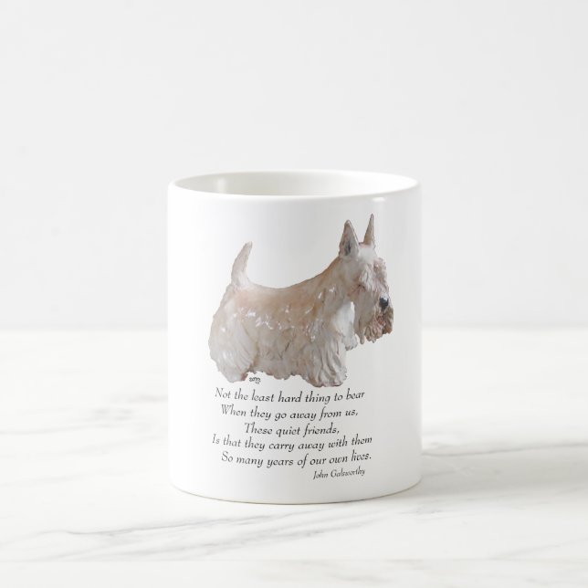 Caneca De Café Wheaten Scottish Terrier Ponte do Arco-íris (Centro)