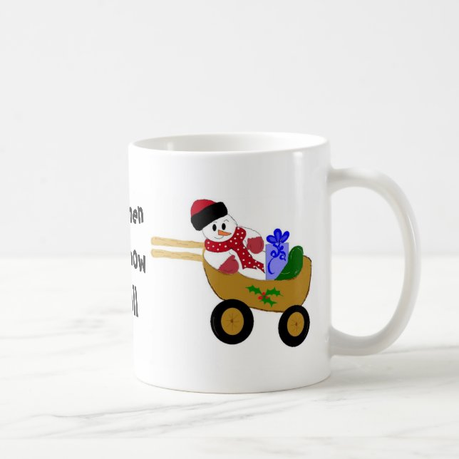 Caneca De Café Wheely Snowman (Direita)