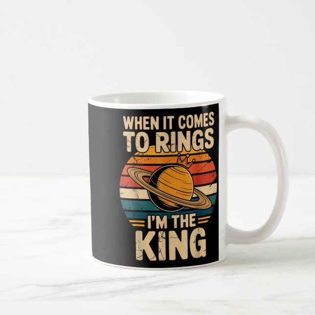 Caneca De Café When It Comes To Rings Saturn Retro Planets  (Direita)