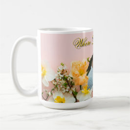 Caneca De Café Where Love Blooms Mug | Spring Romance Photo Mug