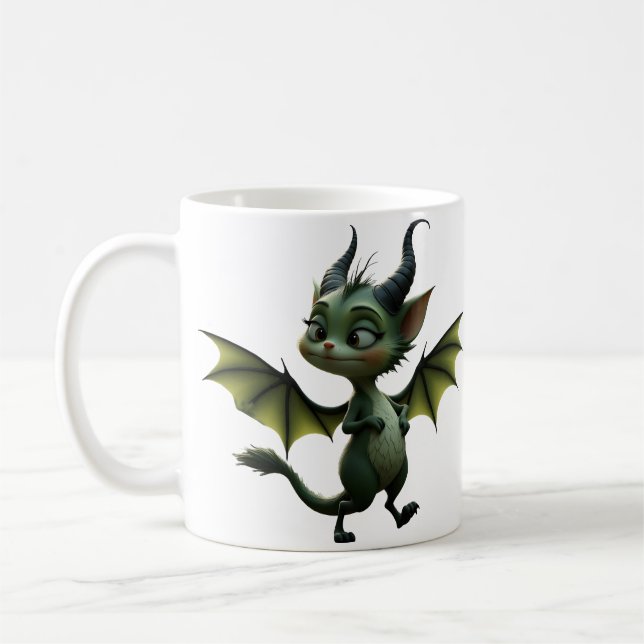 Caneca De Café Where moonbeams dance, little mischief awakens.  (Esquerda)