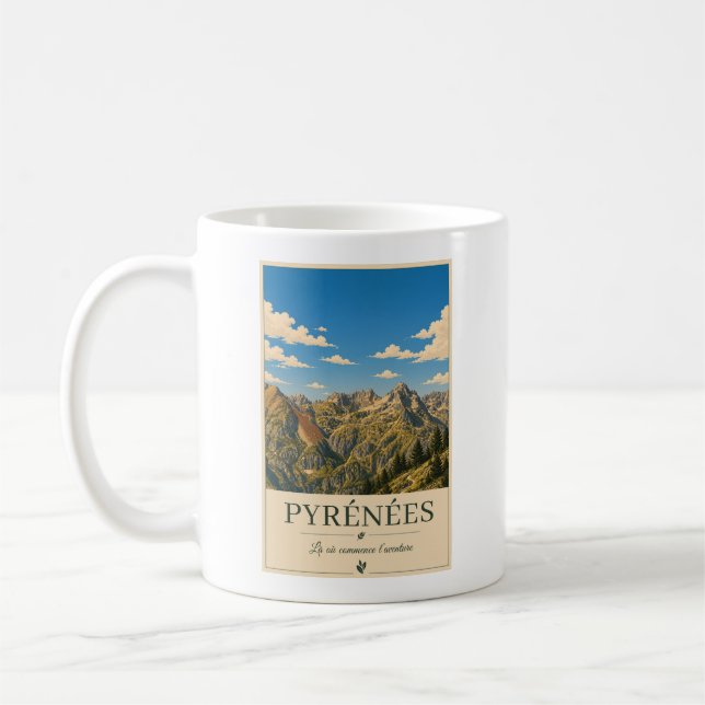 Caneca De Café Where Silence Reaches the Summits – Pyrénées (Esquerda)