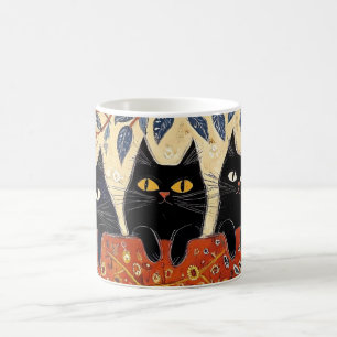 Caneca De Café Whimsic Cats Mug