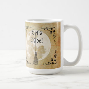 Caneca De Café Whimsic Witchy Full Moon