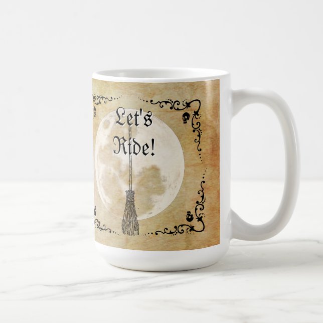 Caneca De Café Whimsic Witchy Full Moon (Direita)