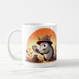 Caneca De Café Whimsical Aardvark Mug para Amantes de os animais