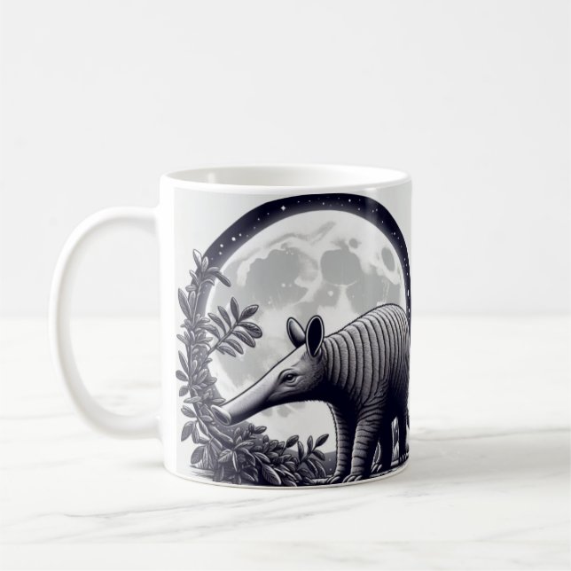 Caneca De Café Whimsical Aardvark Mug para Amantes de os animais (Esquerda)