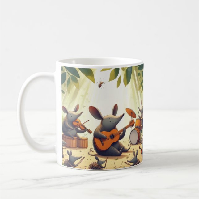 Caneca De Café Whimsical Aardvark Mug para Amantes de os animais (Esquerda)