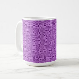 Caneca De Café Whimsical and Trippy Abstract Line Art