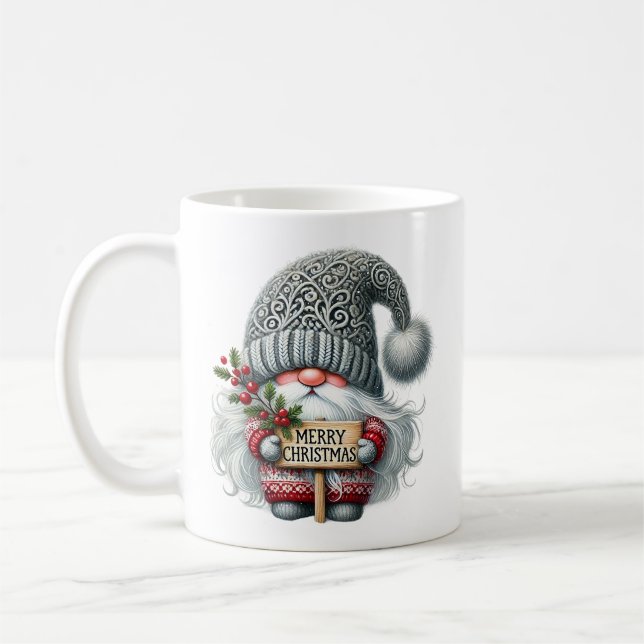 Caneca De Café 🎅 Whimsical Christmas Gnomo (Esquerda)
