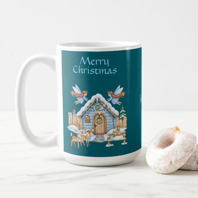 Caneca De Café Whimsical Christmas Mug (Com Donut)
