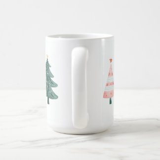 Caneca De Café Whimsical Christmas Trees Mug