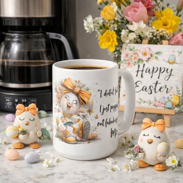 Caneca De Café Whimsical Easter Egg Mug  (Criador carregado)