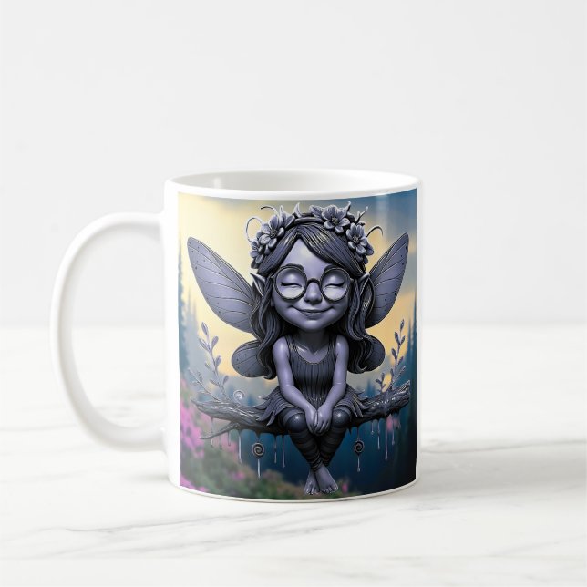 Caneca De Café Whimsical Forest Elf (Esquerda)