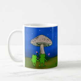 Caneca De Café Whimsical Frog Journey Storybook Woodland Art Mug