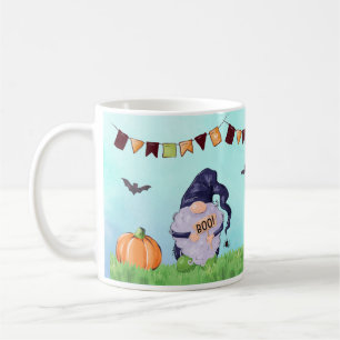 Caneca De Café Whimsical Gnomo Halloween