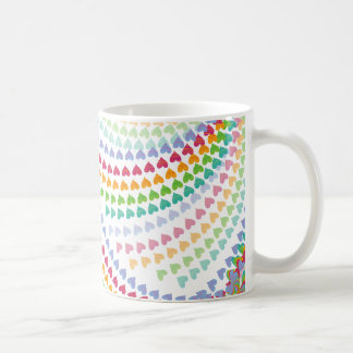 Caneca De Café Whimsical Rainbow Heart Sprinkles Mug