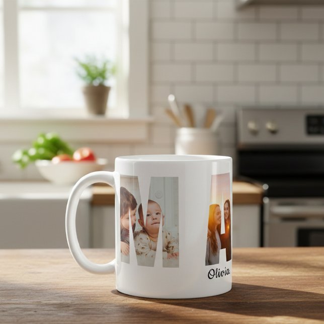 Caneca De Café Whimsical Retro Mama Mug - Aesthetic Mother's Day  (Criador carregado)