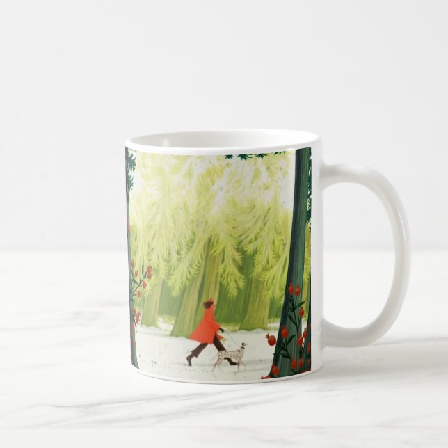 Caneca De Café Whimsical Serenity Artistic Coffee Mug by Kind Ons (Direita)