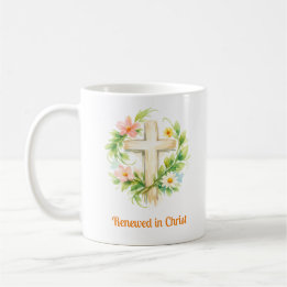 Caneca De Café Whimsical Spring Cross Mug - Custom Easter Design