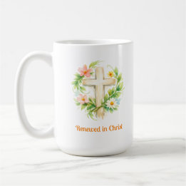 Caneca De Café Whimsical Spring Cross Mug - Custom Easter Design
