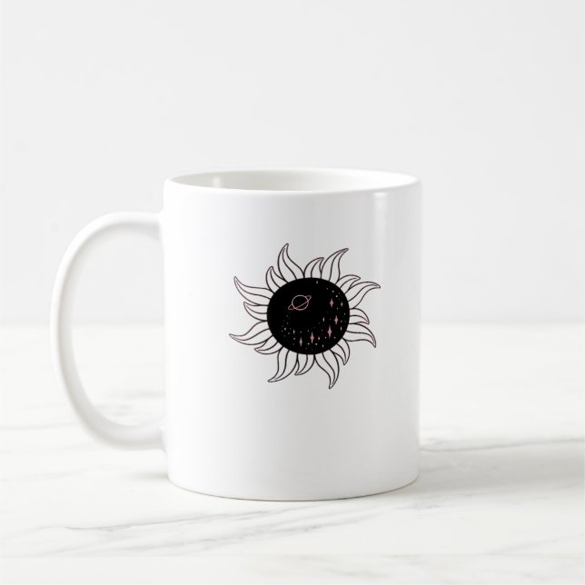 Caneca De Café Whimsigol Sun Space Mounts E Sunset (Esquerda)