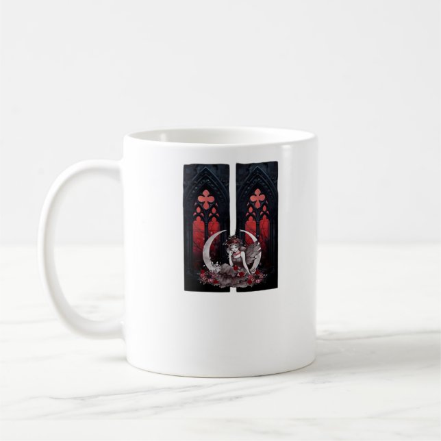 Caneca De Café Whimsigoth Fairy Gothic Style Classic (Esquerda)