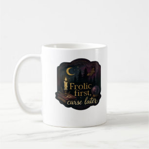 Caneca De Café Whimsigoth Fantasy Mystical Forests, Luas e Magia