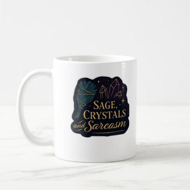 Caneca De Café Whimsigoth Fantasy Mystical Forests, Luas e Magia (Esquerda)