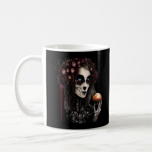 Caneca De Café Whimsigoth - Luas clássicas e jardins assombrados (Esquerda)