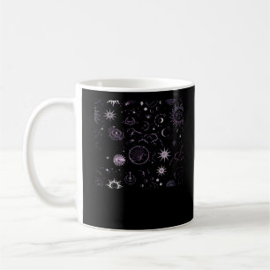 Caneca De Café Whimsigoth Sun Moon Witchy Classic