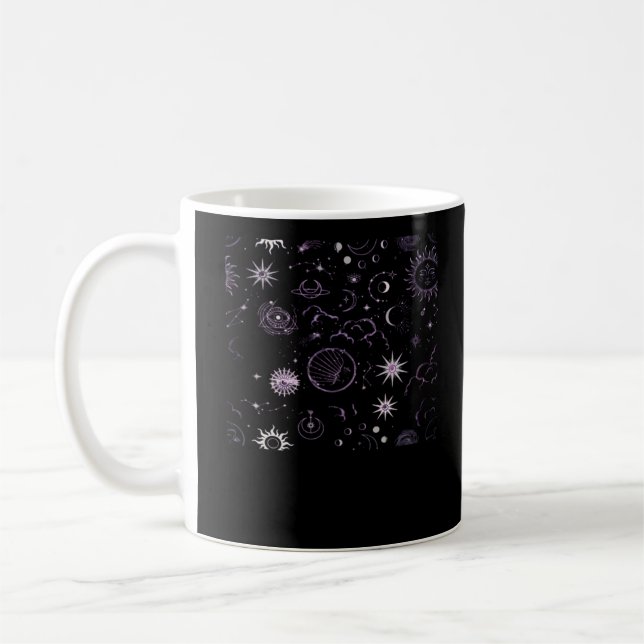Caneca De Café Whimsigoth Sun Moon Witchy Classic (Esquerda)
