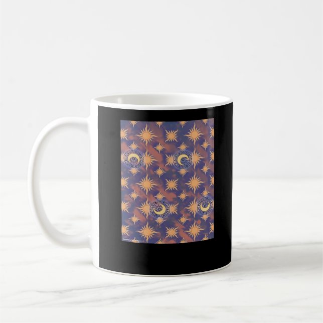 Caneca De Café Whimsigoth Wallpaper Classic (Esquerda)