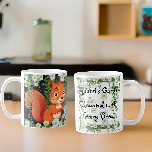 Caneca De Café Whimsland Woodland Squirrel Mug (Criador carregado)